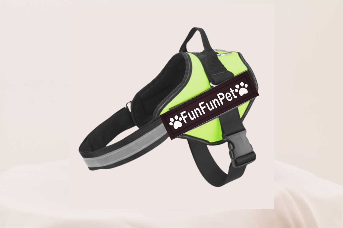 FunFunPet高機能ハーネス 犬用 お名前タグ付き