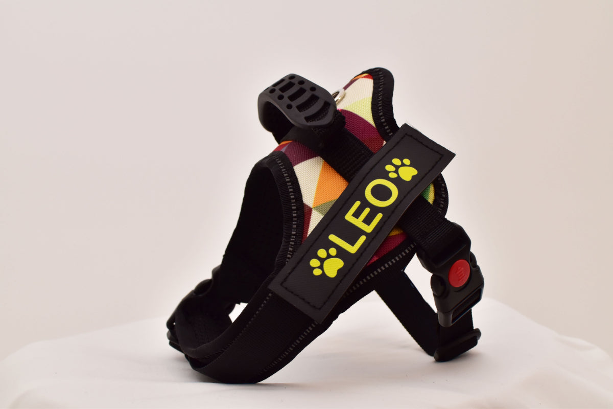 【プレミアム版】FunFunPet 高機能ハーネス (お名前タグ作成サービス付き)