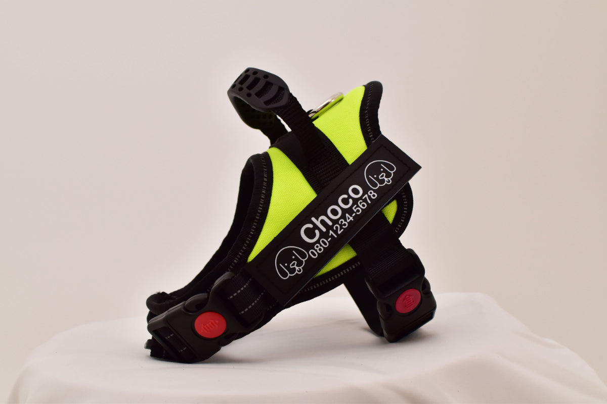 【プレミアム版】FunFunPet 高機能ハーネス (お名前タグ作成サービス付き)