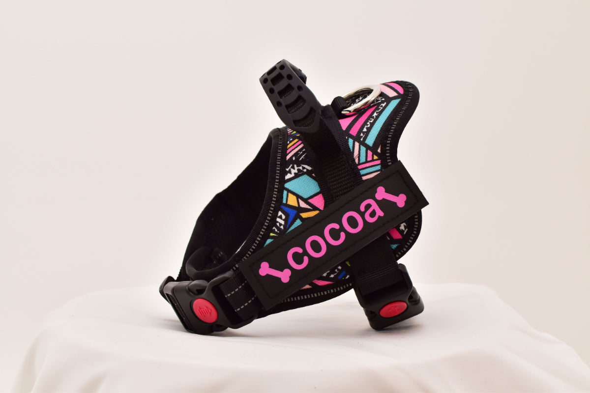 【プレミアム版】FunFunPet 高機能ハーネス (お名前タグ作成サービス付き)