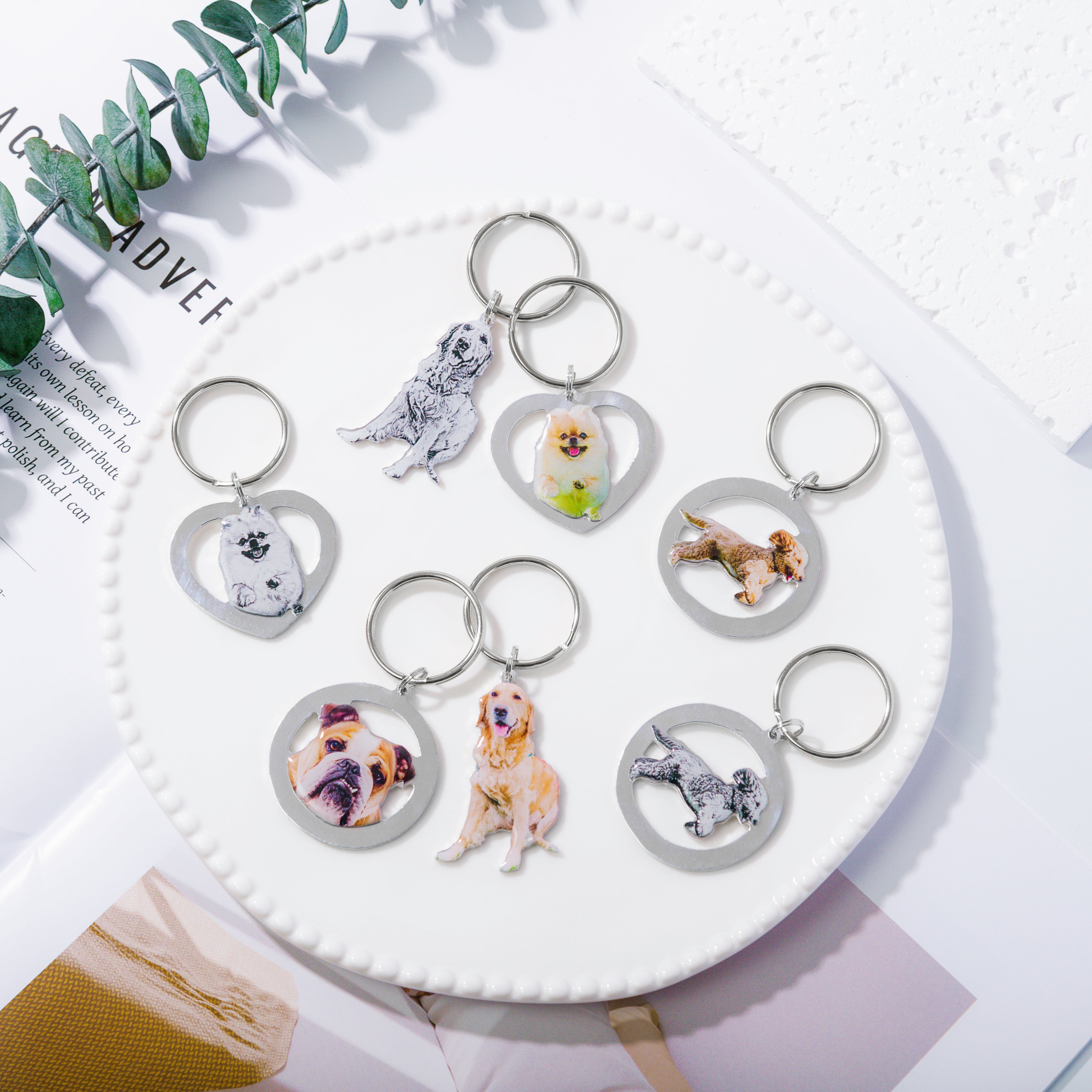 本物そっくり!愛犬キーホルダー♪