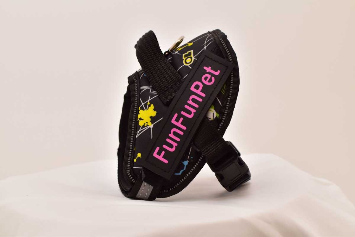 FunFunPet高機能ハーネス 犬用 お名前タグ付き