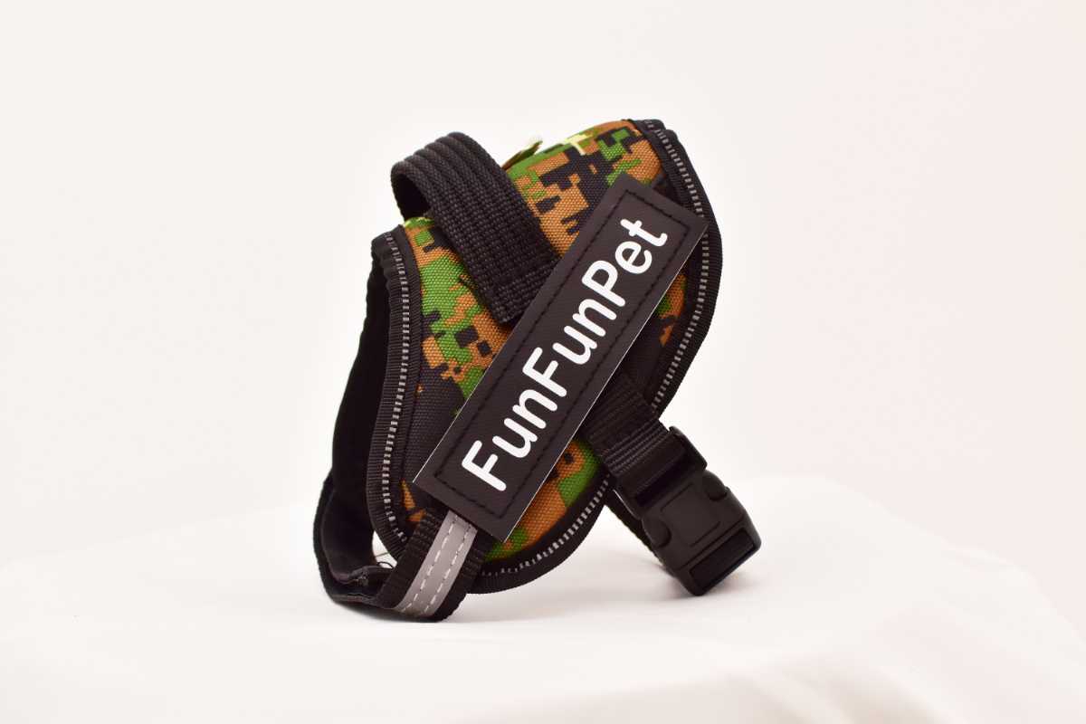 FunFunPet高機能ハーネス 犬用 お名前タグ付き